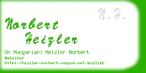 norbert heizler business card